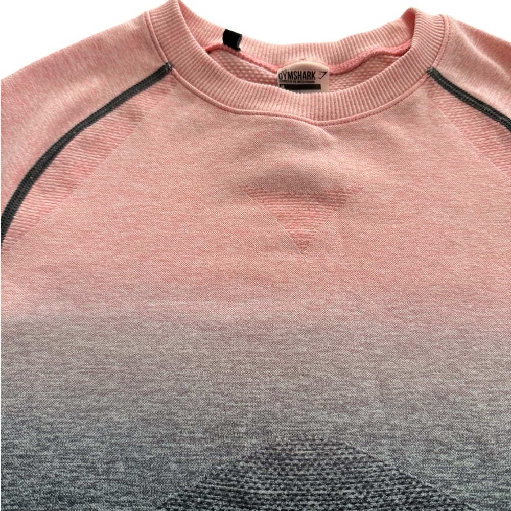Gymshark Ombre Long Sleeve Crop Top - Size M - Picture 5 of 10